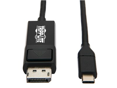 Tripp Lite USB C to Display Port Audio/Video Adapter, Male to Male, Black (U444-006-DP-BE)