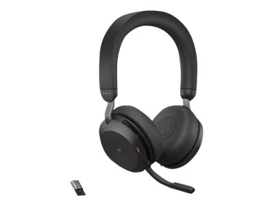 Jabra Evolve2 Active Noise Canceling Bluetooth On Ear Mobile Headset, Black (27599-999-999)