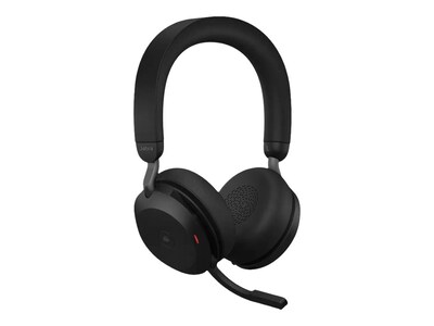 jabra Evolve2 75 Wireless Noise Canceling Bluetooth Stereo Mobile On Ear Headset, USB-C (27599-989-8