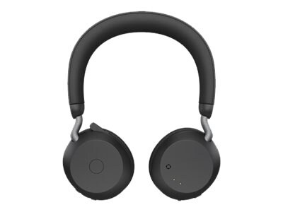 jabra Evolve2 75 Wireless Noise Canceling Bluetooth Stereo Mobile On Ear Headset, USB-C, Black (27599-989-899)