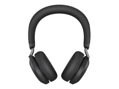 Jabra Evolve2 75 Active Noise Canceling Bluetooth Stereo On Ear Mobile Headset, USB-A, Black (27599-999-989)
