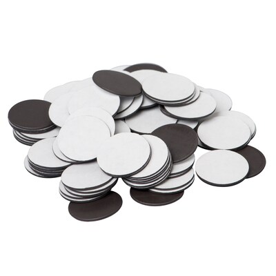 Dowling Magnets Magnet Dot with Adhesive Backing, 3/4", 100/Pack (DO-735007BN)