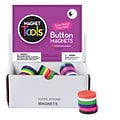Dowling Magnets 1 1/8(Dia) Button Magnets, Assorted Colors (DO-711D)