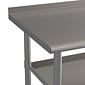 Flash Furniture Stainless Steel Worktable, 60" x 24" (NHWTGU2460BSP)