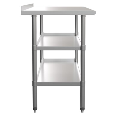 Flash Furniture Stainless Steel Worktable, 60" x 24" (NHWTGU2460BSP)