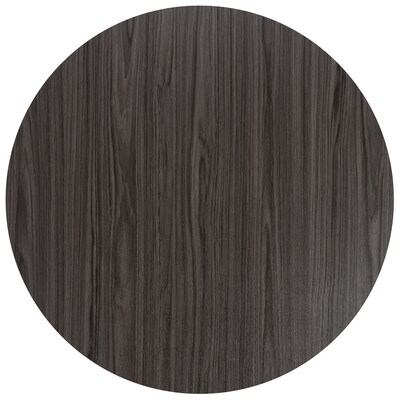 Flash Furniture 36" Round Conference Table, Rustic Gray (GCMBLK15GRY)