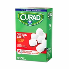 Curad® Sterile Cotton Balls, 1, 130/Box (MIICUR110163RB)