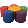 Flash Furniture Vinyl Kids Soft Seating, Assorted Colors, 6-Pieces (ZBFTFLOWER6018)