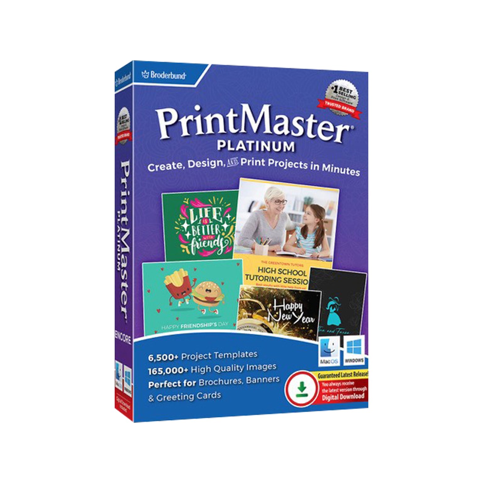 Broderbund PrintMaster Platinum Creative Picture Design for macOS, 1 ...