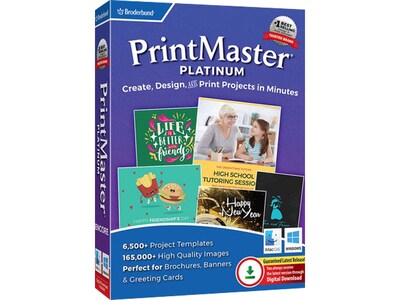 Broderbund PrintMaster Platinum Creative Picture Design for Windows, 1 User [Download]