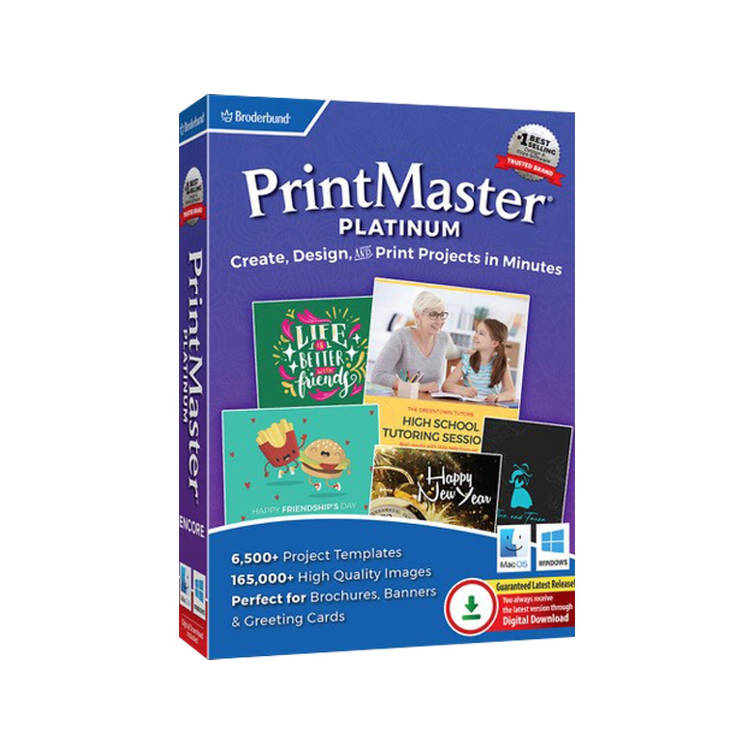 Broderbund PrintMaster Platinum Creative Picture Design for Windows, 1 User [Download]