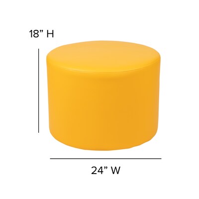 Flash Furniture Vinyl Kids Soft Seating, Yellow (ZBFT060R18YEL)