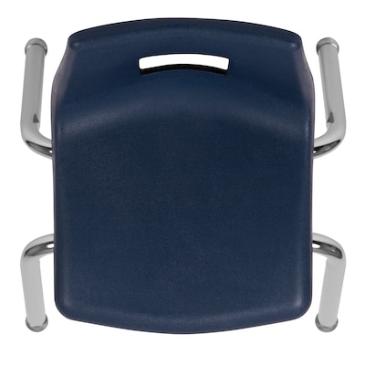 Flash Furniture Mickey Plastic Student Stack School Chair, Navy (ADVSSC12NAVY)