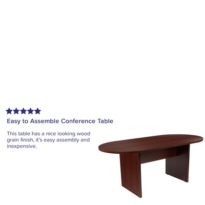 Flash Furniture 72" Oval Conference Table, Mahogany (GCTL1035MHG)