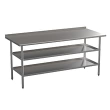 Flash Furniture Stainless Steel Worktable, 72 x 30 (NHWTGU3072BSP)