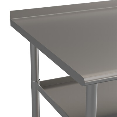 Flash Furniture Stainless Steel Worktable, 72" x 30" (NHWTGU3072BSP)