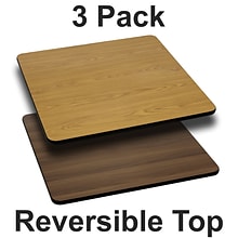 Flash Furniture 24 Reversible Restaurant Table Top, Natural/Walnut (3XUWNT2424)
