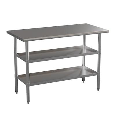 Flash Furniture Stainless Steel Worktable, 48 x 24 (NHWTGU2448)