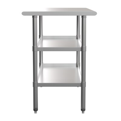 Flash Furniture Stainless Steel Worktable, 48" x 24" (NHWTGU2448)
