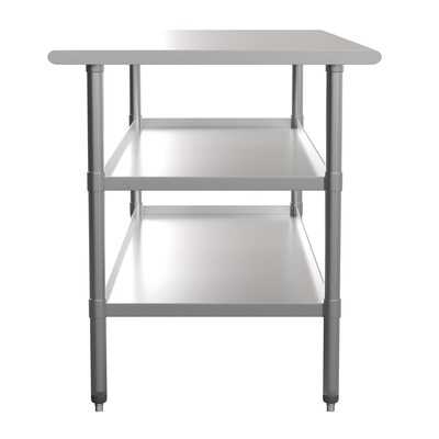 Flash Furniture Stainless Steel Worktable, 72" x 30" (NHWTGU3072)