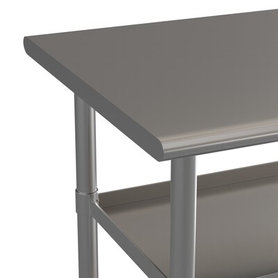 Flash Furniture Stainless Steel Worktable, 60" x 24" (NHWTGU2460)