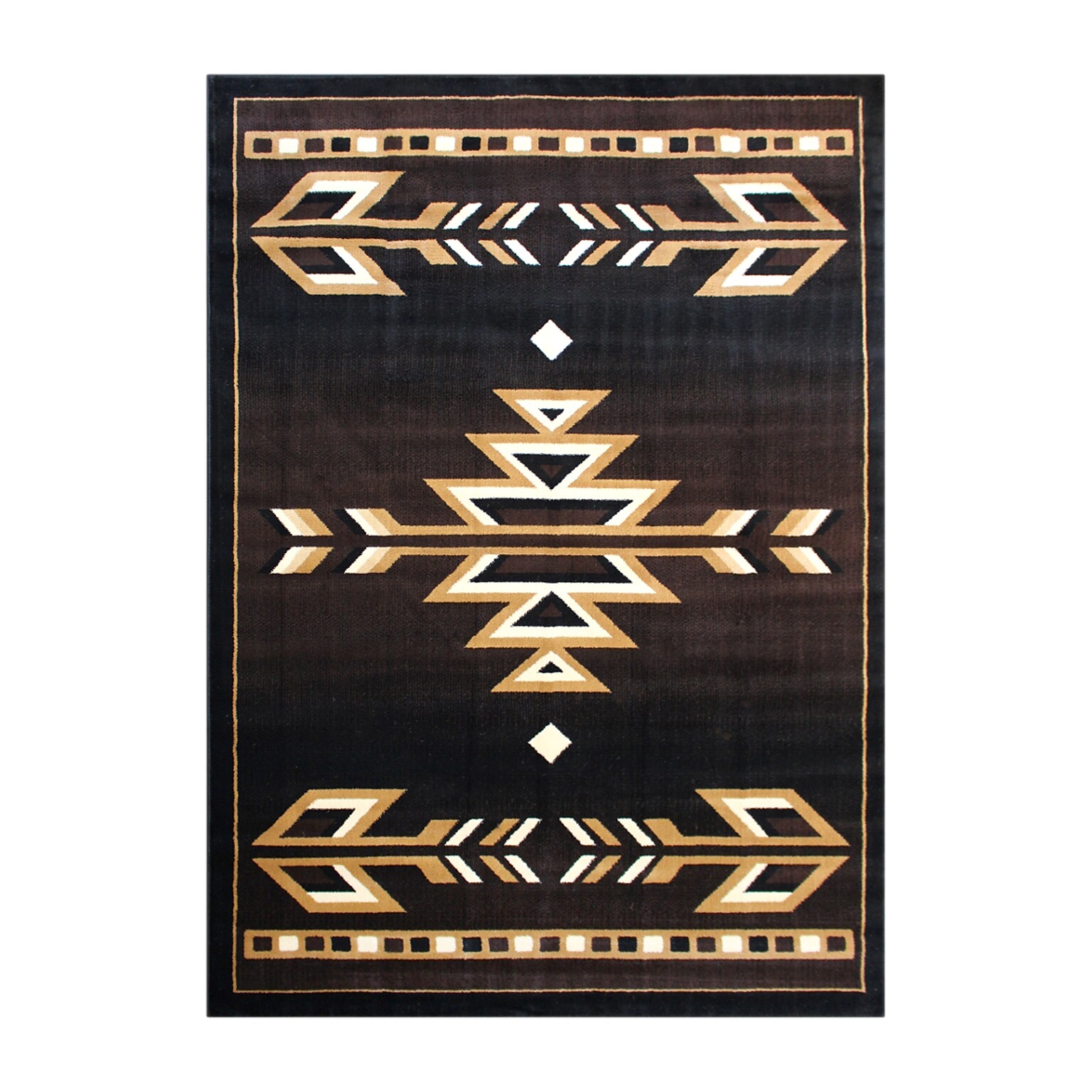 Flash Furniture Amado Collection Olefin/Jute 84 x 60 Rectangular Machine Made Rug, Brown (KPRGB907257BN)