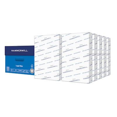 Hammermill Copy Plus 8.5 x 14 Copy Paper, 20 lbs., 92 Brightness, 5000 Sheets/Carton (105015)