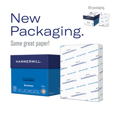 Hammermill Copy Plus 8.5 x 14 Copy Paper, 20 lbs., 92 Brightness, 5000 Sheets/Carton (105015)