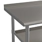 Flash Furniture Stainless Steel Worktable, 48" x 24" (NHWTGU2448BSP)