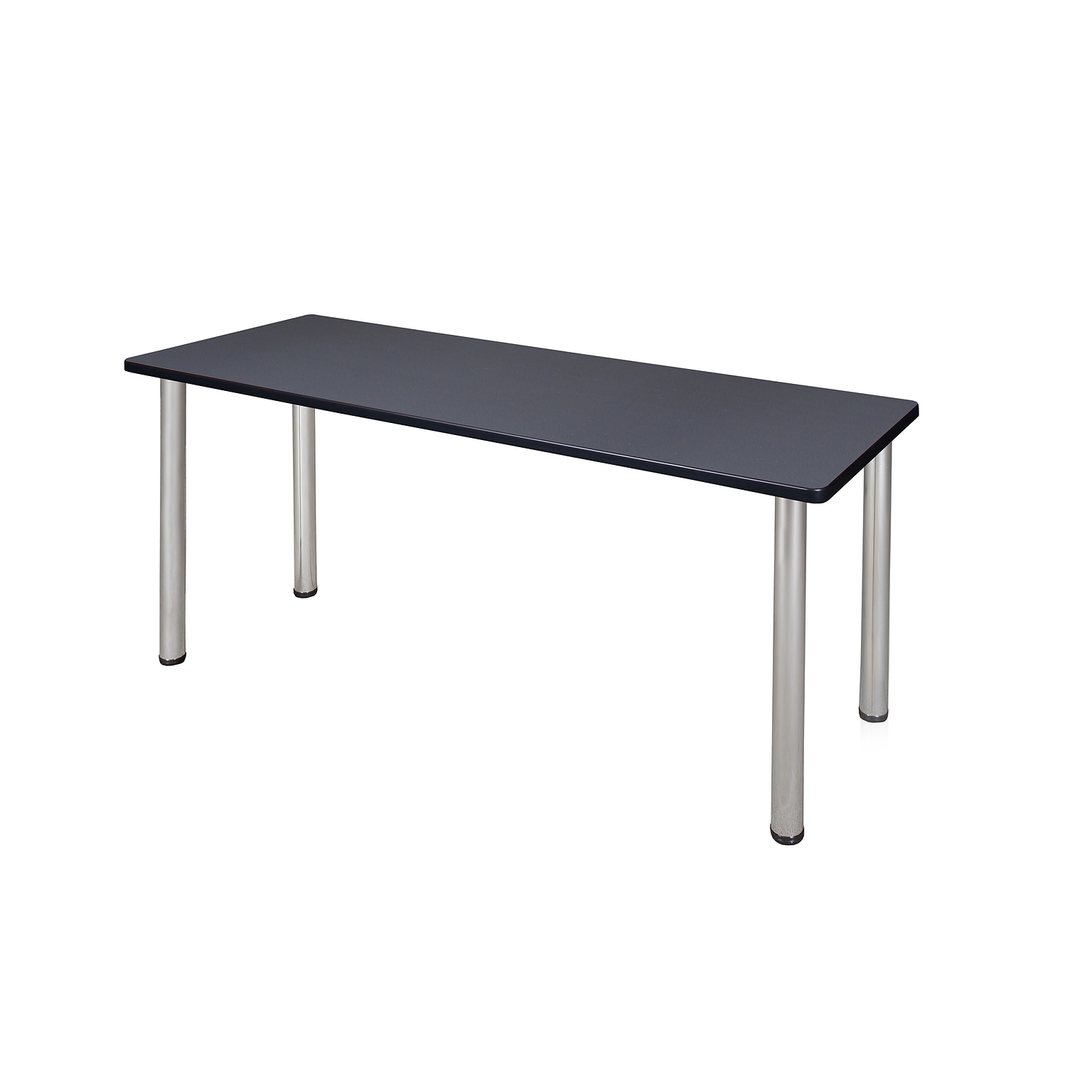 Regency Kee 72 x 24 Training Table- Grey/ Chrome