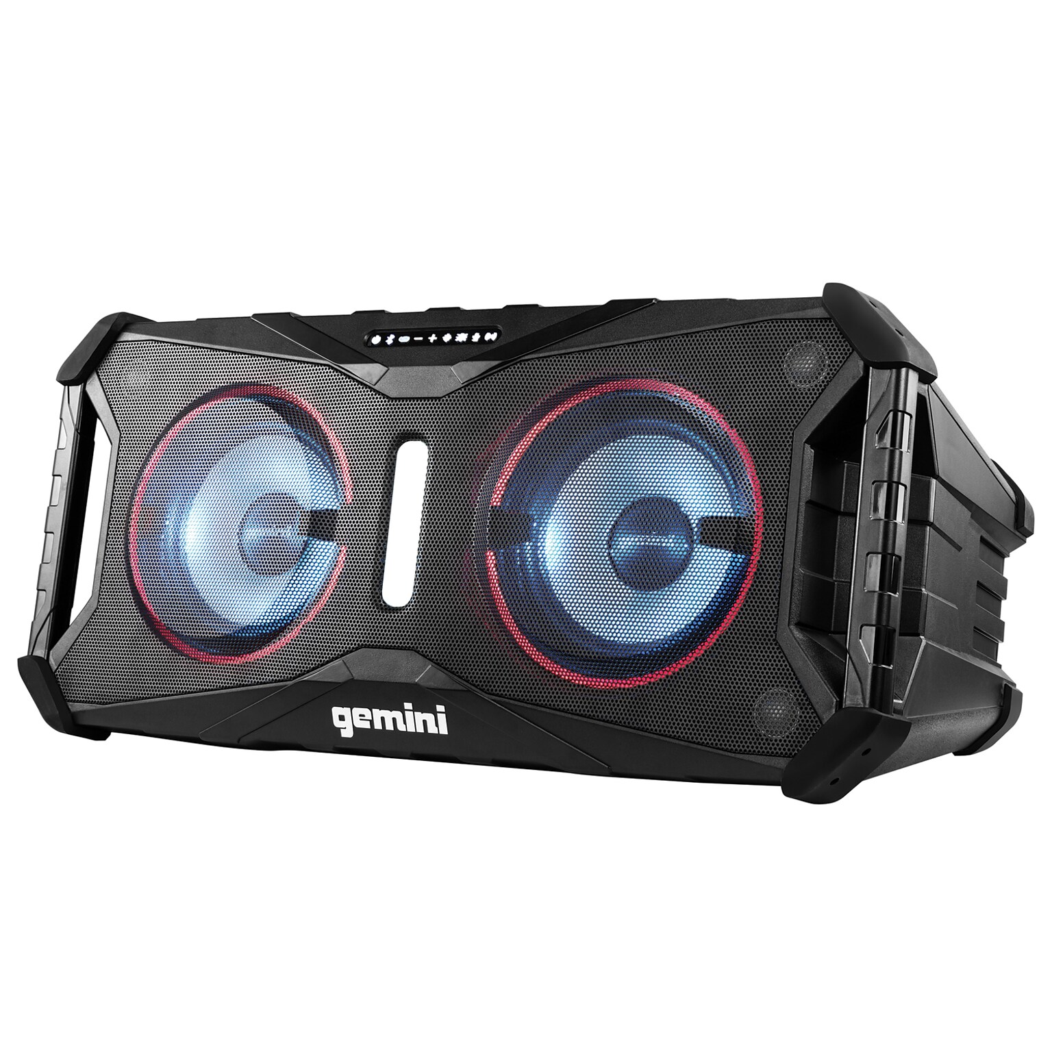 Gemini SoundSplash Dual 8-In 400-Watt Floating Bluetooth True Wireless Rechargeable Speaker with LED Party Lighting (SOSP-8BLK)