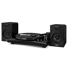 Gemini TT-900B Vinyl Record Player Turntable with Bluetooth and Dual Stereo Speakers, Black, (TT-900