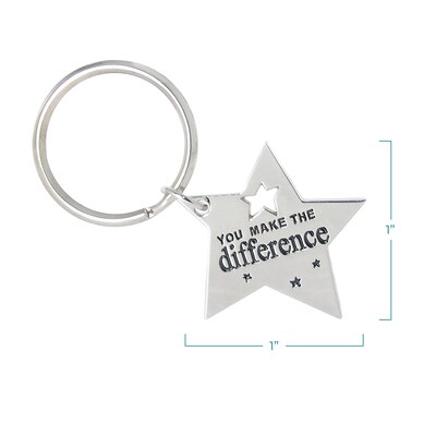 Baudville® Key Chain, You Make the Difference Star