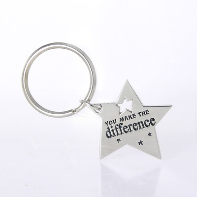 Baudville® Key Chain, You Make the Difference Star