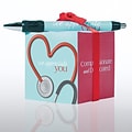 Baudville® Sticky Note Cube W/ Pen Set, Stethoscope We Appreciate You