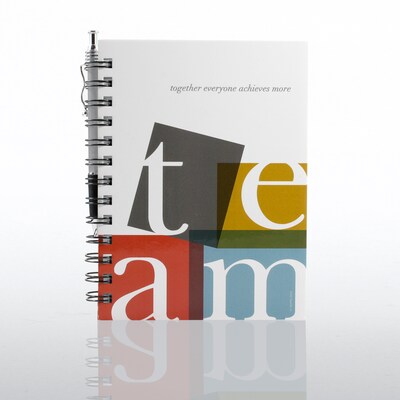 Baudville® Hardcover Journal W/ Pen, TEAM