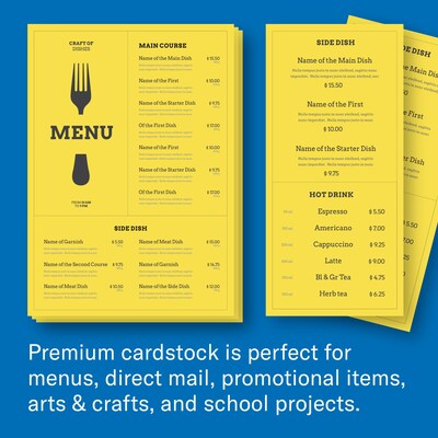 Hammermill Premium 110 lb. Cardstock Paper, 8.5" x 11", Blue/Green/Red/Yellow, 200 Sheets/Ream (168390R)