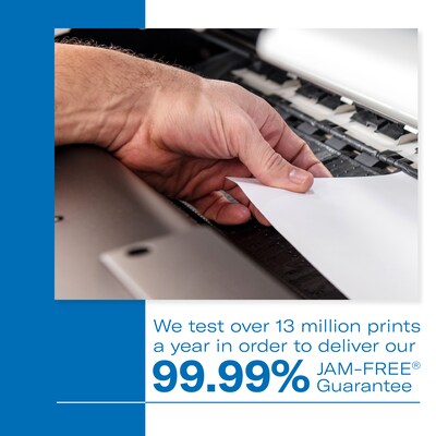 Hammermill Copy Plus Print Paper, 92 Bright, 3-Hole, 20 lb Bond Weight, 8.5  x 11, White, 500/Ream