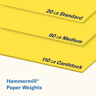 Hammermill Premium 110 lb. Cardstock Paper, 8.5 x 11, Blue/Green/Red/Yellow,  600 Sheets/Carton (168390) - Yahoo Shopping