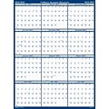 2023-2024 House of Doolittle 37 x 24 Academic Yearly Wet-Erase Wall Calendar, Reversible, Blue (39