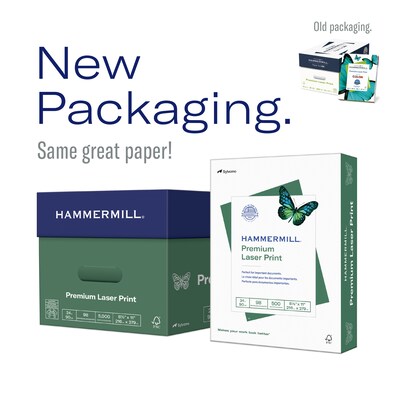 Hammermill Premium Laser Print 8.5 x 11 Multipurpose Paper, 28 lbs., 98 Brightness, 500 Sheets/Rea