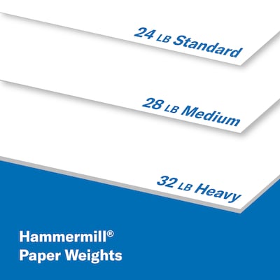 Hammermill Premium Laser Print 8.5" x 11" Multipurpose Paper, 28 lbs., 98 Brightness, 500 Sheets/Ream (125534)