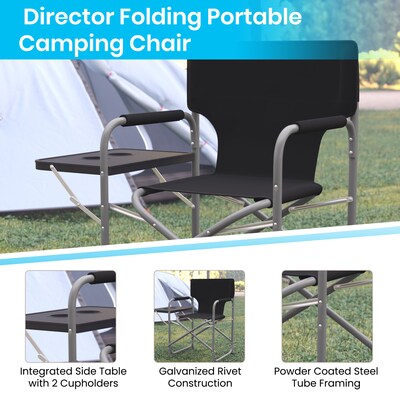 Flash Furniture Camping Chair, Black (JJCC305BK)