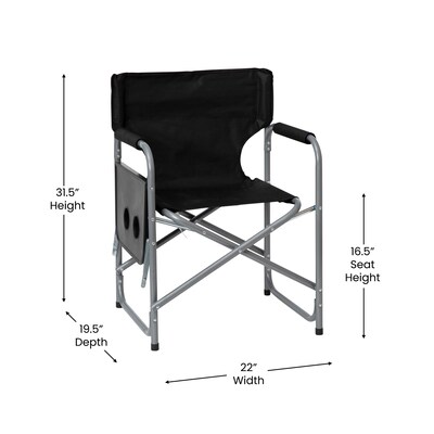 Flash Furniture Camping Chair, Black (JJCC305BK)