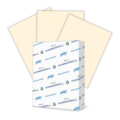Hammermill Fore MP Colors 8.5 x 11 Multipurpose Paper, 20 lbs., Ivory, 500 Sheets/Ream(103176)