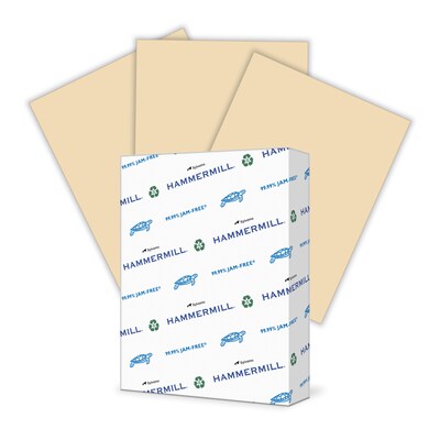 Hammermill 30% Recycled Fore MP Colors 8.5 x 11 Multipurpose Paper, 20 lbs., Tan, 500/Ream (102863)