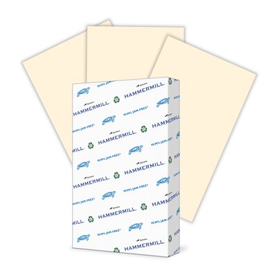 Hammermill 30% Recycled Fore MP Colors 8.5 x 14 Multipurpose Paper, 20 lbs., Ivory, 500 Sheets/Ream (103143)