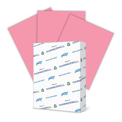 Hammermill Fore MP Colors 8.5 x 11 Multipurpose Paper, 20 lbs., Cherry, 500/Ream (102210)