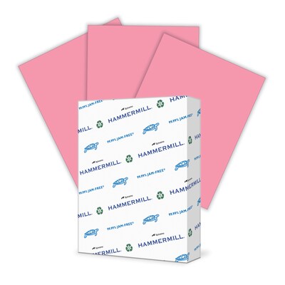 Hammermill Fore MP Colors 8.5 x 11 Multipurpose Paper, 20 lbs., Cherry, 500/Ream (102210)