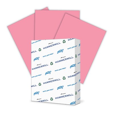 Hammermill Fore MP Colors Multipurpose Paper, 20 lbs., 8.5 x 11, Cherry, 500/Ream (102210)